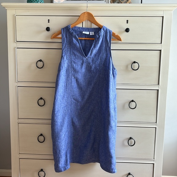 100% Linen Dress. Size Medium. - Picture 2 of 9